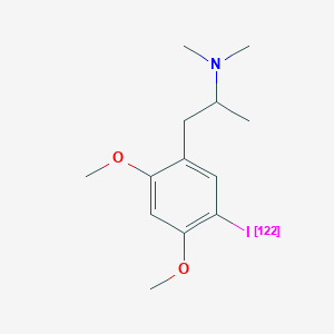 molecular formula C13H20INO2 B018025 2,4-dimethoxy-N,N-dimethyl-5-iodophenylisopropylamine i-122 CAS No. 102145-23-3