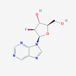 molecular formula C10H11FN4O3 B180261 (2R,3R,4S,5R)-4-Fluoro-2-(hydroxymethyl)-5-(9H-purin-9-yl)tetrahydrofuran-3-ol CAS No. 109304-16-7