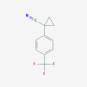 molecular formula C11H8F3N B180264 1-(4-(Trifluoromethyl)phenyl)cyclopropanecarbonitrile CAS No. 124276-61-5