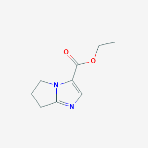 molecular formula C9H12N2O2 B180269 ethyl 6,7-dihydro-5H-pyrrolo[1,2-a]imidazole-3-carboxylate CAS No. 163000-06-4