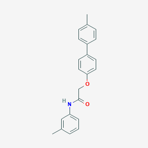 molecular formula C22H21NO2 B180272 N-(3-methylphenyl)-2-[4-(4-methylphenyl)phenoxy]acetamide CAS No. 6150-05-6