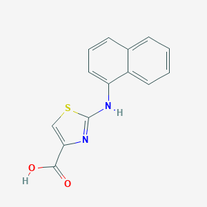 molecular formula C14H10N2O2S B180289 2-(Naphthalen-1-ylamino)-1,3-thiazole-4-carboxylic acid CAS No. 165682-87-1