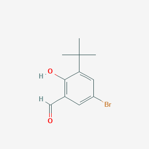 molecular formula C11H13BrO2 B180291 5-溴-3-(叔丁基)-2-羟基苯甲醛 CAS No. 153759-58-1
