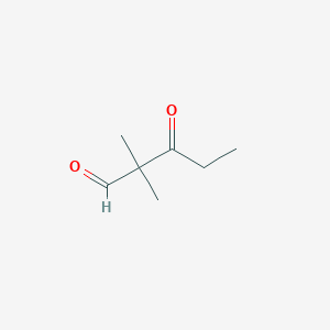 molecular formula C7H12O2 B180299 2,2-Dimethyl-3-oxopentanal CAS No. 106921-60-2