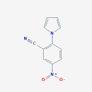 molecular formula C11H7N3O2 B018030 5-nitro-2-(1H-pyrrol-1-yl)benzonitrile CAS No. 106981-59-3