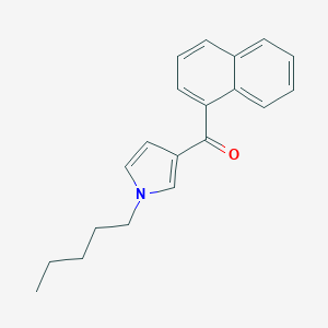 molecular formula C20H21NO B180302 Naphthalen-1-yl(1-pentyl-1H-pyrrol-3-yl)methanone CAS No. 162934-73-8