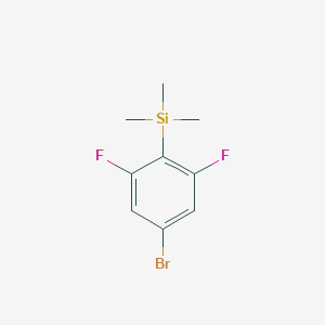molecular formula C9H11BrF2Si B180307 (4-Bromo-2,6-difluorophenyl)trimethylsilane CAS No. 184910-20-1
