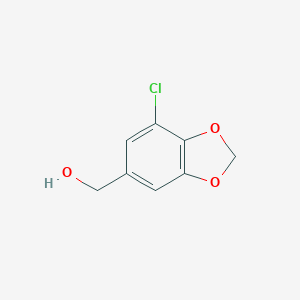 molecular formula C8H7ClO3 B180308 (7-Chloro-1,3-benzodioxol-5-yl)methanol CAS No. 179110-08-8