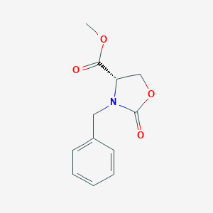molecular formula C12H13NO4 B180312 (S)-Methyl 3-benzyl-2-oxooxazolidine-4-carboxylate CAS No. 157823-76-2