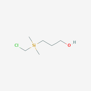 molecular formula C6H15ClOSi B180322 1-Propanol, 3-[(chloromethyl)dimethylsilyl]- CAS No. 18171-24-9