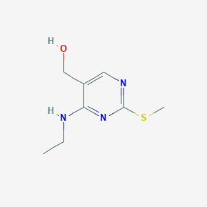 molecular formula C8H13N3OS B180326 (4-(Ethylamino)-2-(methylthio)pyrimidin-5-yl)methanol CAS No. 185040-34-0
