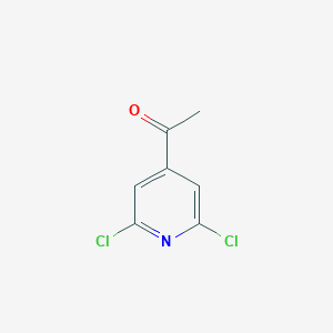 molecular formula C7H5Cl2NO B180333 1-(2,6-Dichloropyridin-4-YL)ethanone CAS No. 185319-20-4