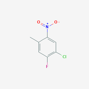 molecular formula C7H5ClFNO2 B180335 1-Chloro-2-fluoro-4-methyl-5-nitrobenzene CAS No. 118664-99-6