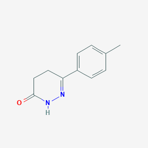 molecular formula C11H12N2O B180348 6-(4-Methylphenyl)-2,3,4,5-tetrahydropyridazin-3-one CAS No. 1079-72-7