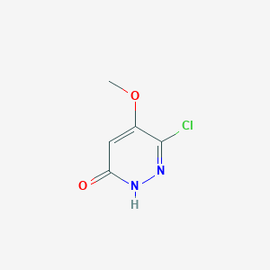 molecular formula C5H5ClN2O2 B180360 3(2H)-Pyridazinone, 6-chloro-5-methoxy- CAS No. 114333-03-8