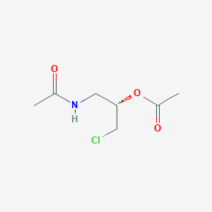 B180362 (S)-1-Acetamido-3-chloropropan-2-yl acetate CAS No. 183905-31-9