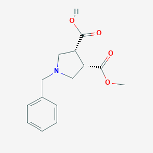 cis-1-Benzyl-4-(methoxycarbonyl)pyrrolidine-3-carboxylic acid
