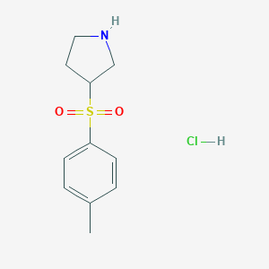 molecular formula C11H16ClNO2S B180366 3-(4-甲基苯磺酰基)吡咯烷盐酸盐 CAS No. 101768-40-5