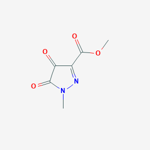 molecular formula C6H6N2O4 B180376 Methyl 1-methyl-4,5-dioxopyrazole-3-carboxylate CAS No. 197652-36-1