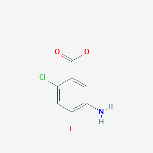 molecular formula C8H7ClFNO2 B180383 Methyl 5-amino-2-chloro-4-fluorobenzoate CAS No. 141772-31-8