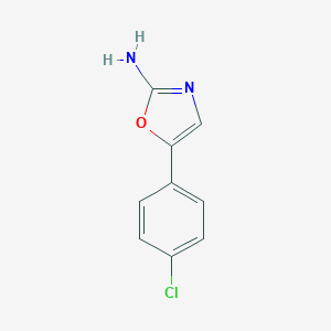 molecular formula C9H7ClN2O B180388 5-(4-Chlorophenyl)oxazol-2-amine CAS No. 13576-51-7