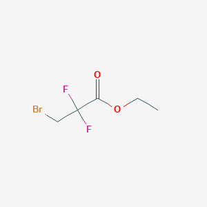 molecular formula C5H7BrF2O2 B180389 Ethyl 3-bromo-2,2-difluoropropanoate CAS No. 111773-24-1