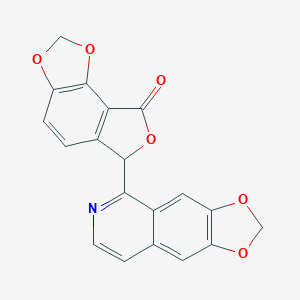 molecular formula C19H11NO6 B180400 Hypecoumine CAS No. 117772-89-1