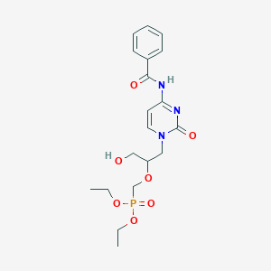 molecular formula C19H26N3O7P B180404 Diethyl (((1-(4-benzamido-2-oxopyrimidin-1(2H)-yl)-3-hydroxypropan-2-yl)oxy)methyl)phosphonate CAS No. 132336-36-8