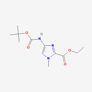 Ethyl 4-((tert-butoxycarbonyl)amino)-1-methyl-1H-imidazole-2-carboxylate