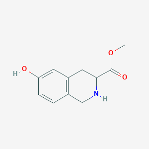 molecular formula C11H13NO3 B180419 Methyl 6-hydroxy-1,2,3,4-tetrahydroisoquinoline-3-carboxylate CAS No. 152495-61-9