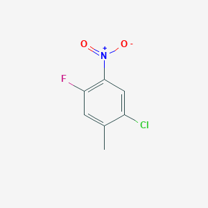 molecular formula C7H5ClFNO2 B180424 1-Chloro-4-fluoro-2-methyl-5-nitrobenzene CAS No. 170098-88-1