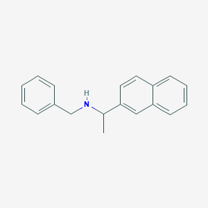 molecular formula C19H19N B180440 N-benzyl-1-naphthalen-2-ylethanamine CAS No. 143063-66-5