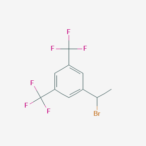 molecular formula C10H7BrF6 B180471 1-(1-Bromoethyl)-3,5-bis(trifluoromethyl)benzene CAS No. 160376-84-1