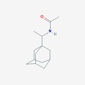 molecular formula C14H23NO B180485 Acetamide, N-(1-tricyclo[3.3.1.13,7]dec-1-ylethyl)- CAS No. 180271-41-4
