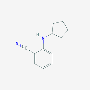 molecular formula C12H14N2 B180491 2-(Cyclopentylamino)benzonitrile CAS No. 173316-38-6