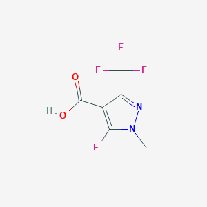 molecular formula C6H4F4N2O2 B180494 5-Fluoro-1-methyl-3-trifluoromethyl-1H-pyrazole-4-carboxylic acid CAS No. 151734-01-9