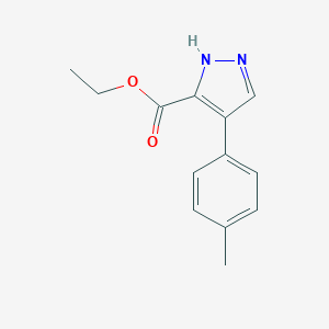 molecular formula C13H14N2O2 B180496 4-(4-methylphenyl)-1H-Pyrazole-3-carboxylic acid ethyl ester CAS No. 187159-25-7