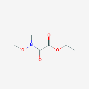 molecular formula C6H11NO4 B180504 Ethyl 2-(N-Methoxy-N-methylamino)-2-oxoacetate CAS No. 139507-52-1