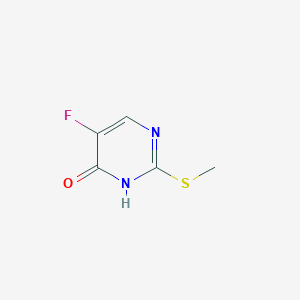 molecular formula C5H5FN2OS B180518 5-fluoro-2-methylsulfanyl-1H-pyrimidin-6-one CAS No. 1480-92-8
