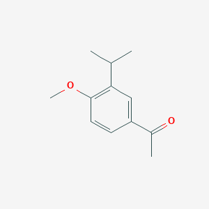 molecular formula C12H16O2 B180538 1-(3-Isopropyl-4-methoxyphenyl)ethanone CAS No. 1634-64-6