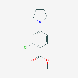 molecular formula C12H14ClNO2 B180539 Methyl 2-Chloro-4-(1-pyrrolidinyl)benzoate CAS No. 175153-38-5