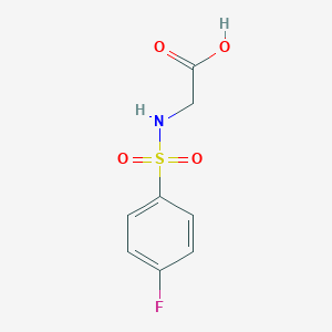 molecular formula C8H8FNO4S B180543 2-{[(4-Fluorophenyl)sulfonyl]amino}acetic acid CAS No. 13029-71-5