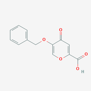 molecular formula C13H10O5 B180547 5-(benzyloxy)-4-oxo-4H-pyran-2-carboxylic acid CAS No. 1219-33-6