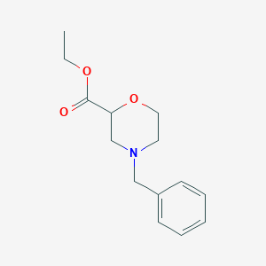 molecular formula C14H19NO3 B180575 Ethyl 4-benzylmorpholine-2-carboxylate CAS No. 107904-08-5