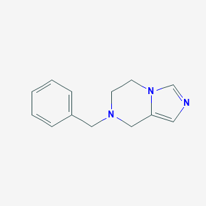 molecular formula C13H15N3 B180588 7-Benzyl-5,6,7,8-tetrahydroimidazo[1,5-a]pyrazine CAS No. 165894-09-7