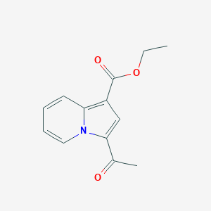 molecular formula C13H13NO3 B180590 Ethyl 3-acetylindolizine-1-carboxylate CAS No. 120221-73-0