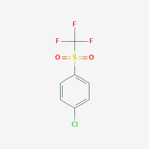 molecular formula C7H4ClF3O2S B180592 1-Chloro-4-(trifluoromethylsulfonyl)benzene CAS No. 383-11-9