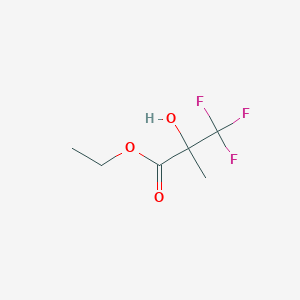 molecular formula C6H9F3O3 B018060 Ethyl 3,3,3-trifluoro-2-hydroxy-2-methylpropanoate CAS No. 107018-39-3