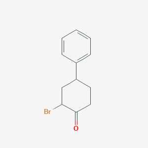 2-Bromo-4-phenylcyclohexan-1-one