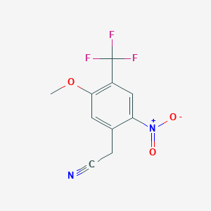 2-[5-Methoxy-2-nitro-4-(trifluoromethyl)phenyl]-acetonitrile